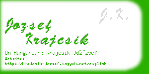 jozsef krajcsik business card